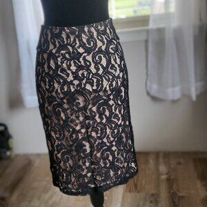 Forever 21 Black pencil skirt modest knee length